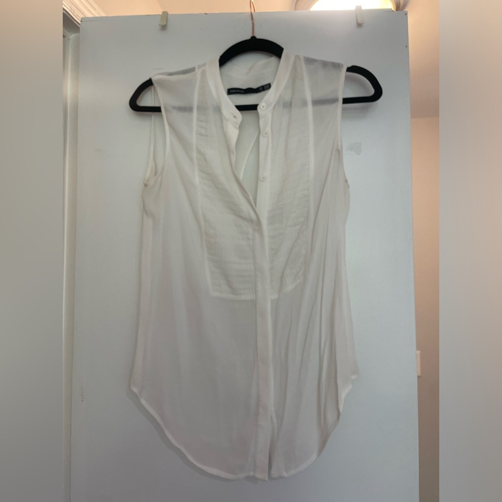 Karen Millen Chic Sheer Blouse Size 8